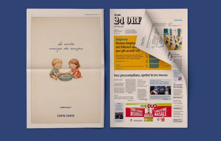 CARTA CANTA, CAMPAGNA PUBLISCOOP NE IL SOLE 24 ORE DEL 19 GENNAIO 2026