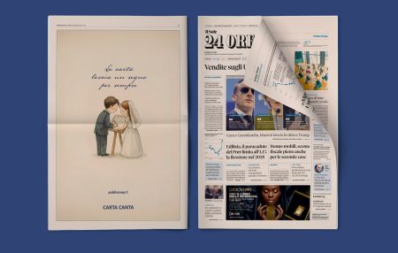 CARTA CANTA, CAMPAGNA PUBLISCOOP NE IL SOLE 24 ORE DEL 21 GENNAIO 2026