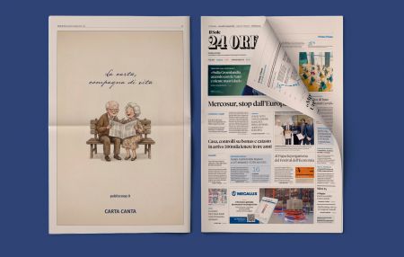 CARTA CANTA, CAMPAGNA PUBLISCOOP NE IL SOLE 24 ORE DEL 22 GENNAIO 2026